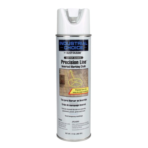 Rust-Oleum Inverted Marking Chalk Aerosol, 20 oz, White, Water -Based 205237